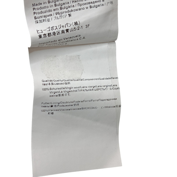 Hugo Boss Men’s Dress Pants 30R Gray Slim Fit Wool Blend Flat Front Trousers - Picture 16 of 16